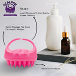Thumbnail for Scalppie Silicon Hair Scalp Massager & Shampoo Brush Scrub - Hair Growth & Anti Dandruff - Baby Pink - Dista