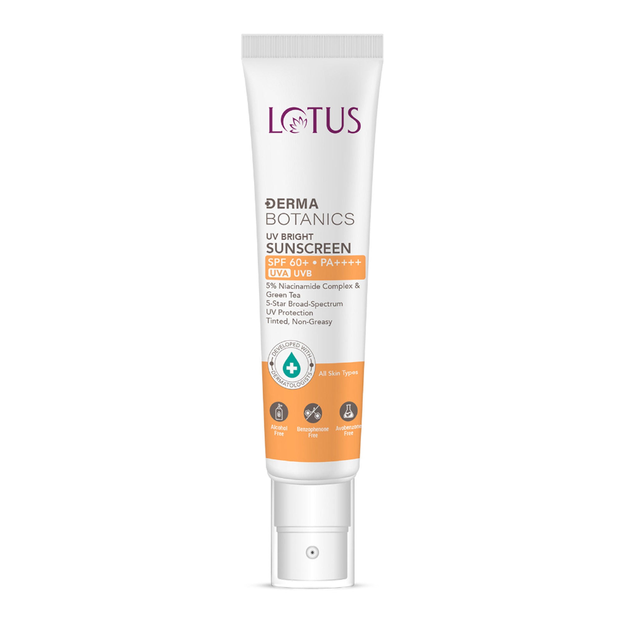 Lotus DermaBotanics 5% Niacinimide Complex + Green Tea UV Bright Sunscreen SPF 60 + PA++++ additional image 9