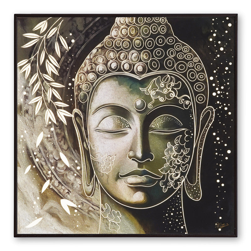 Tehzeeb Creations Golden Embossed Wall Painting - Distacart