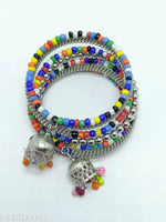 Thumbnail for Tehzeeb Creations Women's Multi Colour Oxidised Openable Bangle