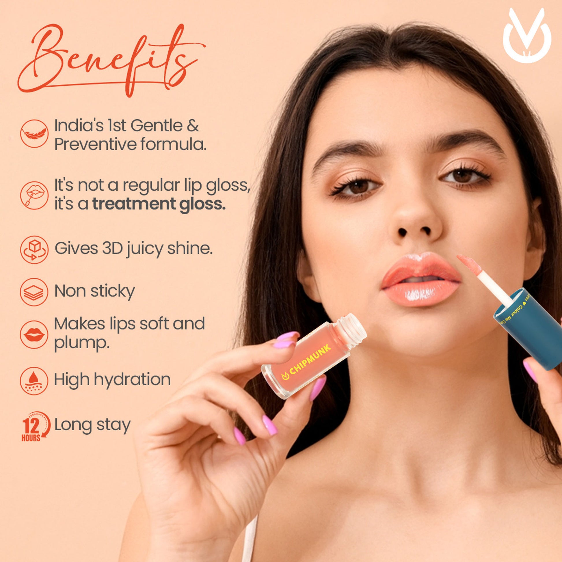 CHIPMUNK Simpin For It Dynamic Lip Gloss - 82 You Be You - Distacart