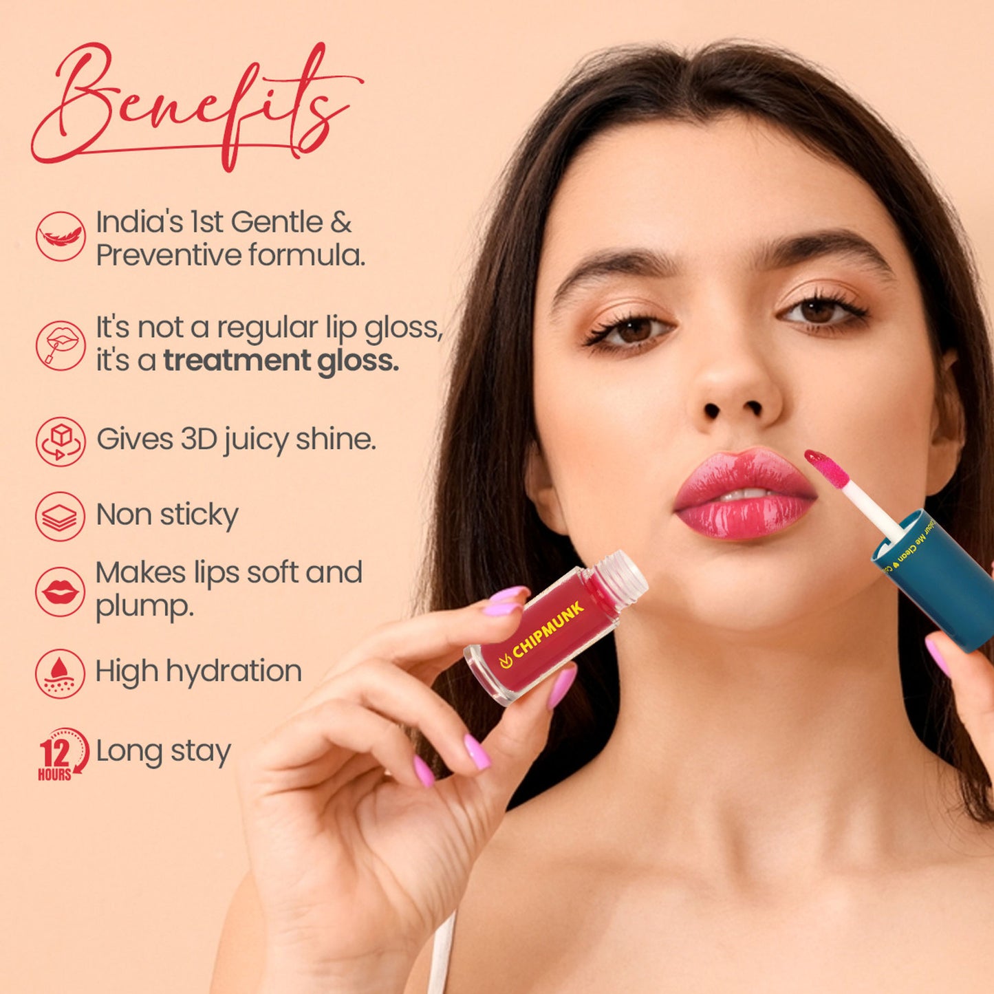 CHIPMUNK Simpin For It Dynamic Lip Gloss - 83 Lucky Charm - Distacart
