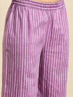 Thumbnail for Anouk Ethnic Motifs Printed Pure Cotton Kurta With Palazzos - Distacart