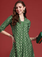 Thumbnail for Anouk Ethnic Motifs Printed Regular A-Line Kurta with Trouser - Distacart