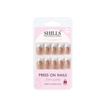 Thumbnail for shills professional reusable press on nails french almond spn741