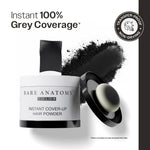 Thumbnail for Bare Anatomy Cover-Up Hair Powder 100% Instant Grey Coverage Seamless Natural Finish - Black