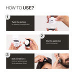 Thumbnail for Bare Anatomy Cover-Up Hair Powder 100% Instant Grey Coverage Seamless Natural Finish - Black - Dista