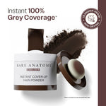 Thumbnail for Bare Anatomy Cover-Up Hair Powder 100% Instant Grey Coverage Seamless Natural Finish - Brown