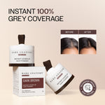 Thumbnail for Bare Anatomy Cover-Up Hair Powder 100% Instant Grey Coverage Seamless Natural Finish - Brown - Dista