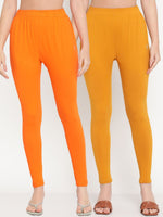 Thumbnail for TAG 7 Women Pack of 2 Solid Leggings - Distacart
