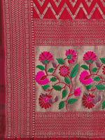 Thumbnail for Lorenvalley Fashion Green Brocade Fabric Lehenga & Unstitched Blouse With Dupatta - Distacart