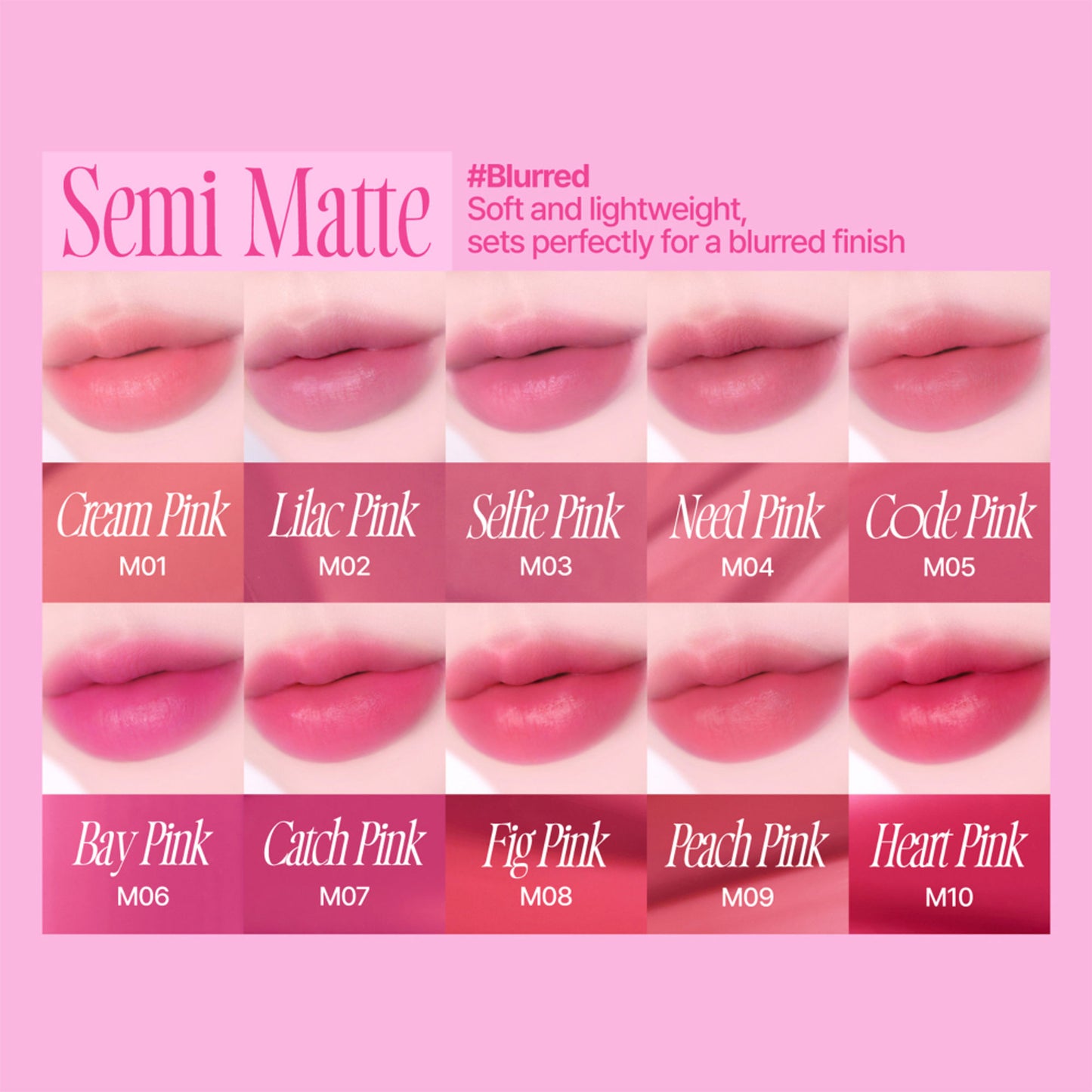 fwee Pink Obsession Stay-Fit Lip Tint - M05 Code Pink - Distacart