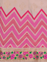 Thumbnail for Lorenvalley Fashion Peach Brocade Fabric Lehenga & Unstitched Blouse With Dupatta - Distacart