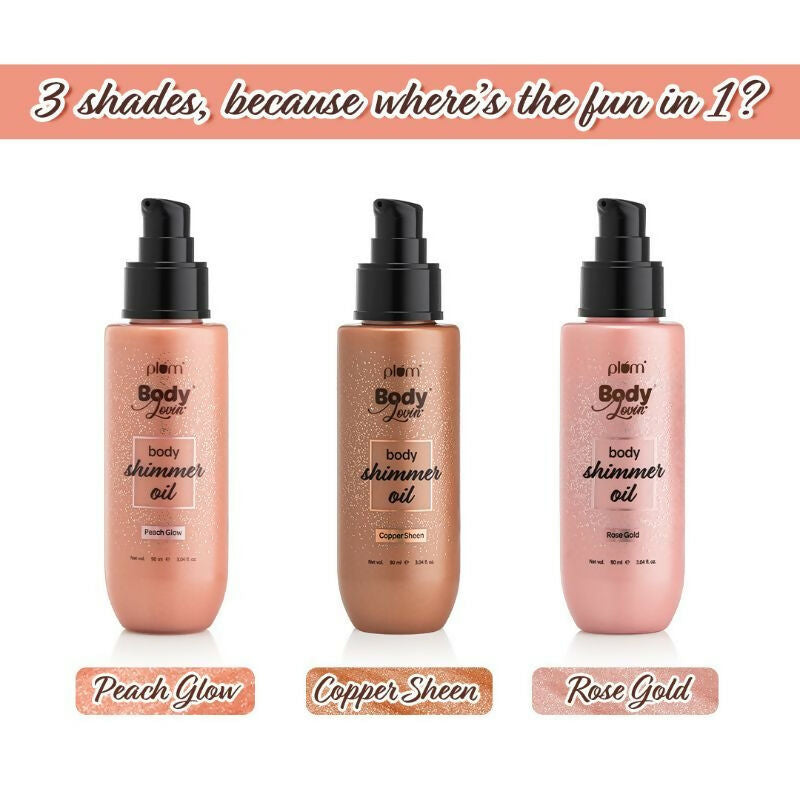 Plum Bodylovin' Body Shimmer Oil - Peach Glow - Distacart