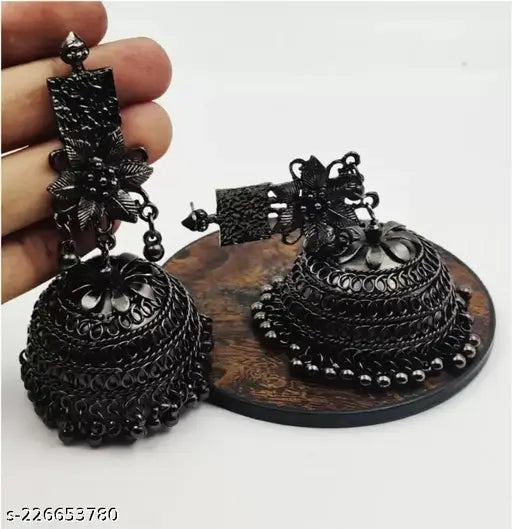 Tehzeeb Creations Women's Antique Colour Oxidised Earrings - Distacart