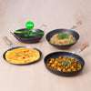The Indus Valley 100% Pure Iron Cookware Set: Tawa+ Fry Pan+ Wok, Toxin-free Sheet Iron, Pre-seasoned, Induction & Gas, Kitchen Set for Home, Kadai - Distacart
