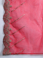 Thumbnail for Indo Era Ethnic Motifs Embroidered Sequinned Liva Kurta With Trousers & Dupatta