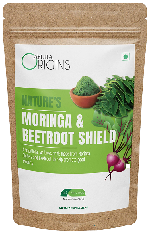 Ayura Origins Nature's Moringa & Beetroot Shield Powder - Distacart