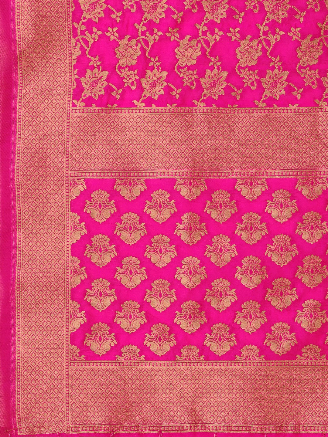 Lorenvalley Fashion Purple Brocade Fabric Lehenga & Unstitched Blouse With Dupatta - Distacart