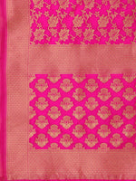 Thumbnail for Lorenvalley Fashion Purple Brocade Fabric Lehenga & Unstitched Blouse With Dupatta - Distacart