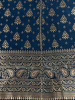 Thumbnail for Lorenvalley Fashion Rama Brocade Fabric Lehenga & Unstitched Blouse With Dupatta - Distacart