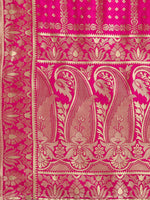 Thumbnail for Lorenvalley Fashion Blue Brocade Fabric Lehenga & Unstitched Blouse With Dupatta - Distacart