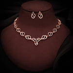 Thumbnail for Tehzeeb Creationss Gold-Polished Choker Green Stone Necklace With Stud Earrings - Distacart