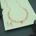 Thumbnail for Tehzeeb Creationss Gold-Polished Choker Green Stone Necklace With Stud Earrings - Distacart