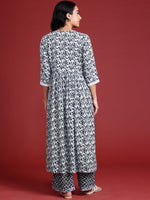 Thumbnail for Anouk Women Floral Printed Angrakha Kurta with Palazzos