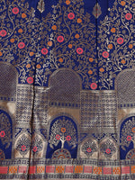 Thumbnail for Lorenvalley Fashion Blue & Pink Semi-Stitched Lehenga & Unstitched Blouse With Dupatta - Distacart