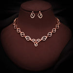 Thumbnail for Tehzeeb Creationss Gold-Polished Choker Maroon Stone Necklace With Stud Earrings - Distacart