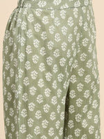 Thumbnail for All About You Women Pure Cotton Ethnic Motifs Printed Kurta with Trousers - Distacart