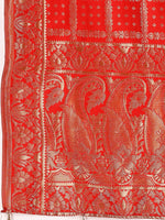 Thumbnail for Lorenvalley Fashion Yellow & Red Semi-Stitched Lehenga & Unstitched Blouse With Dupatta - Distacart