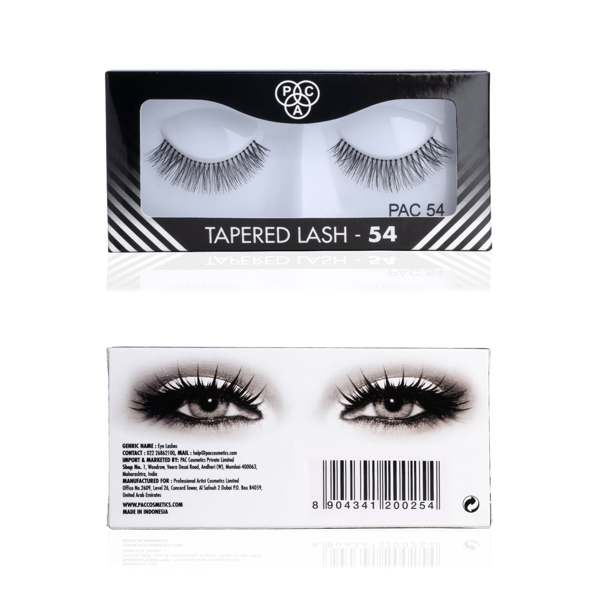 PAC Studio Tapered Lash 54 - Handmade Natural Looking, Reusable up to 12x, Seamlessly Blends with Lashes - Distacart