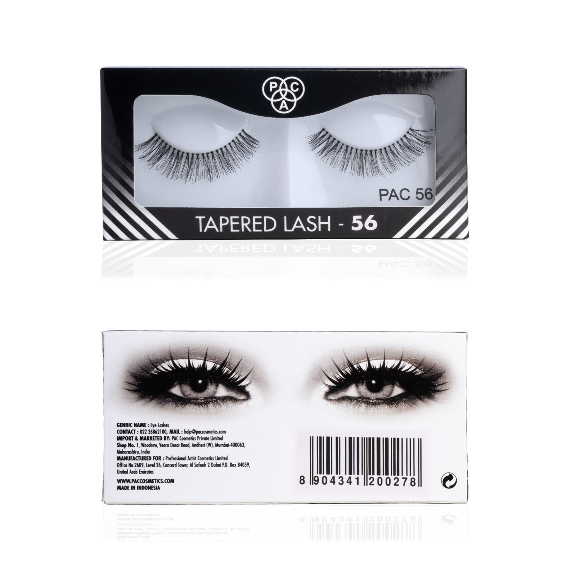 PAC Studio Tapered Lash 56 - Handmade Natural Looking, Reusable up to 12x, Seamlessly Blends with Lashes - Distacart