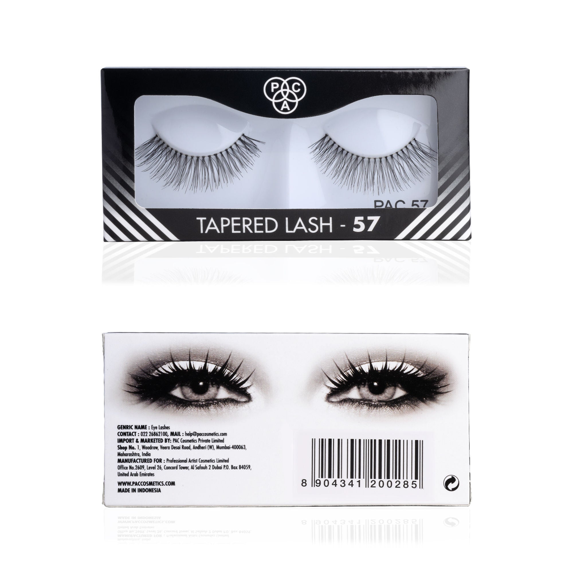PAC Studio Tapered Lash 57 - Handmade Natural Looking, Reusable up to 12x, Seamlessly Blends with Lashes - Distacart