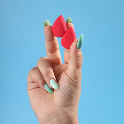 Mini Sponge Set Water Drop - Red - Distacart