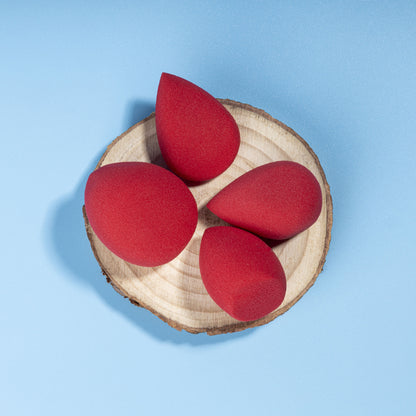 PAC Studio Mini Sponge Set (Water Drop, Egg, Olive Cut) (Red) - Distacart