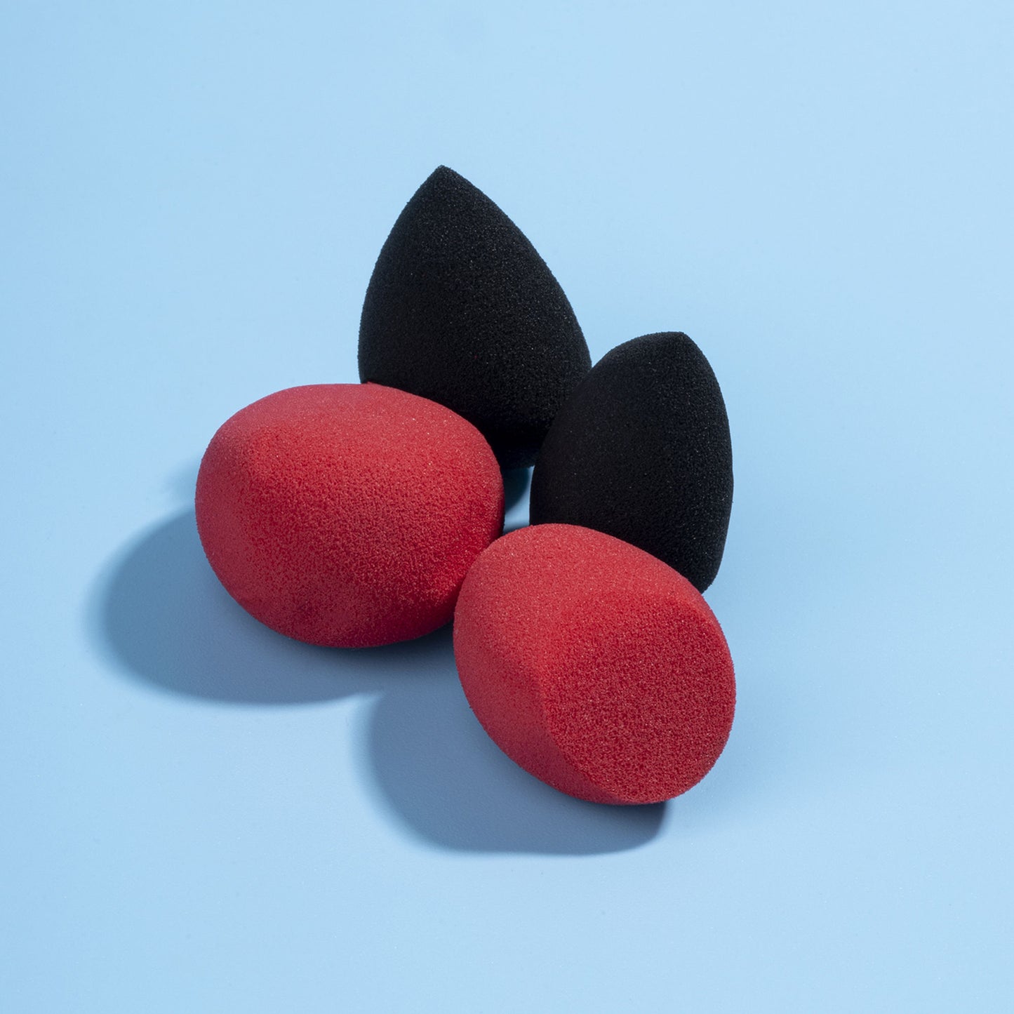 PAC Studio Beauty Blender Sponge (Mini) (4 Pcs) (Red + Black) (Mix) - Distacart