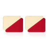 PAC Pressed Sponge ( Triangle ) (Red-Cream)