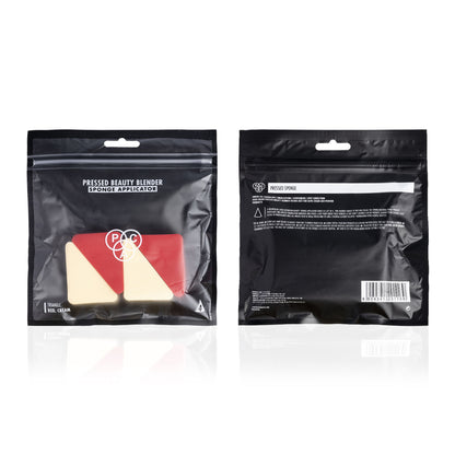 PAC Studio Pressed Sponge ( Triangle ) (Red-Cream) - Distacart