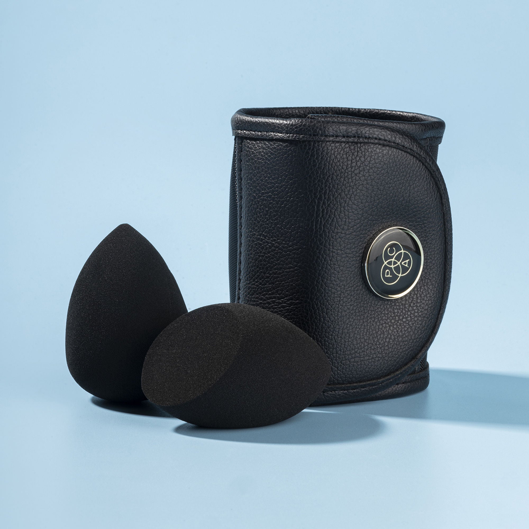 PAC Studio Ultimate Beauty Blender Sponge Black -Durable, Multi-Functional, Low Absorption Breathable Pouch - Distacart