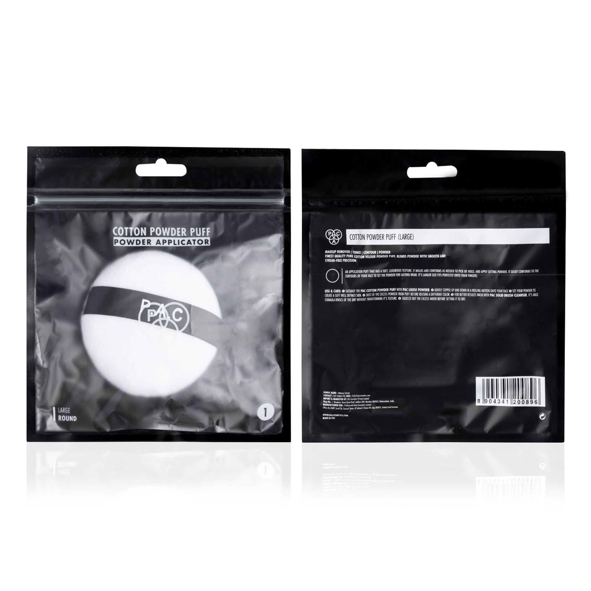 PAC Studio Makeup Sponge - Powder Puff (Large) (1 Pcs)(White) - Distacart