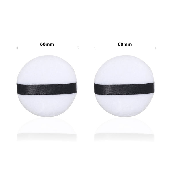 PAC Medium Cotton Round Puff - White 2 Pc