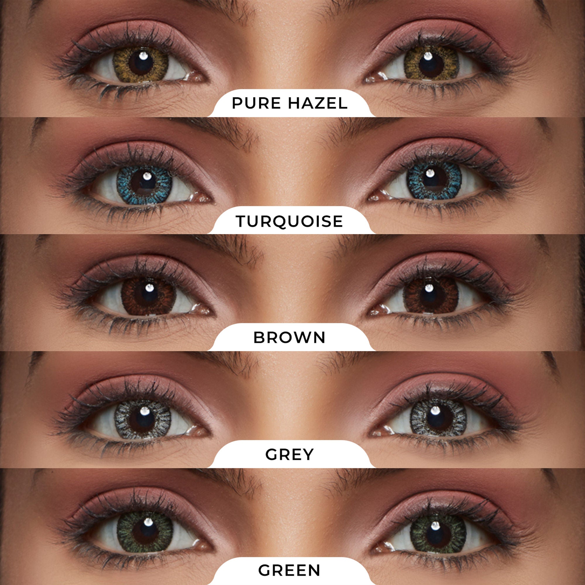 PAC IRIS Premium Contact Lenses Mix - Comfortable Natural Looking, 1 Day Wear, Non-Irritating