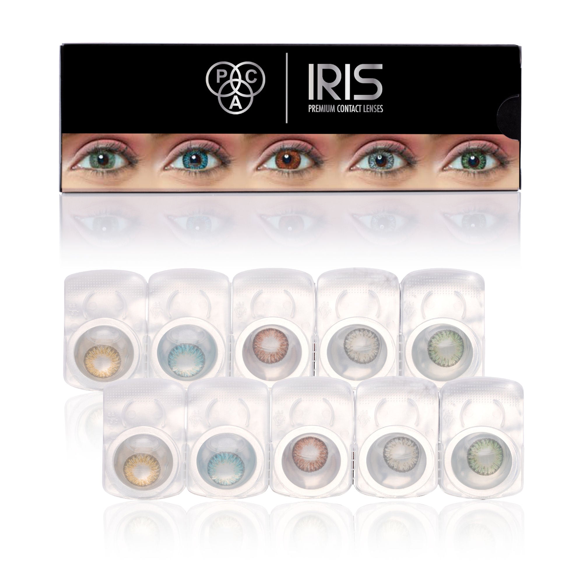 PAC Studio IRIS Premium Contact Lenses Mix - Comfortable Natural Looking, 1 Day Wear, Non-Irritating - Distacart