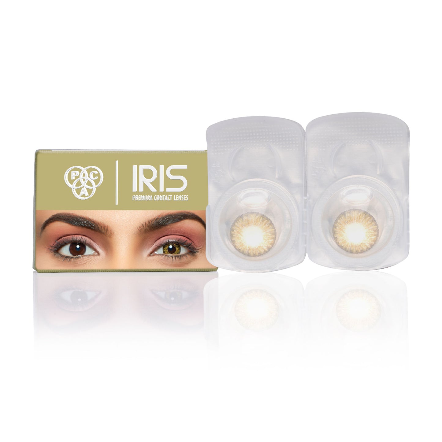 PAC Studio IRIS Premium Contact Lenses Pure Hazel - Comfortable Natural Looking, 1 Day Wear, Non-Irritating - Distacart