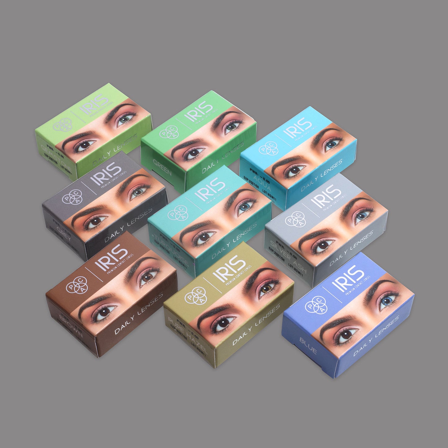 PAC Studio IRIS Premium Contact Lenses Pure Hazel - Comfortable Natural Looking, 1 Day Wear, Non-Irritating - Distacart