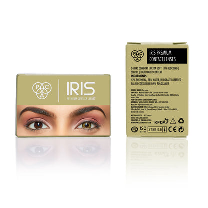 PAC Studio IRIS Premium Contact Lenses Pure Hazel - Comfortable Natural Looking, 1 Day Wear, Non-Irritating - Distacart