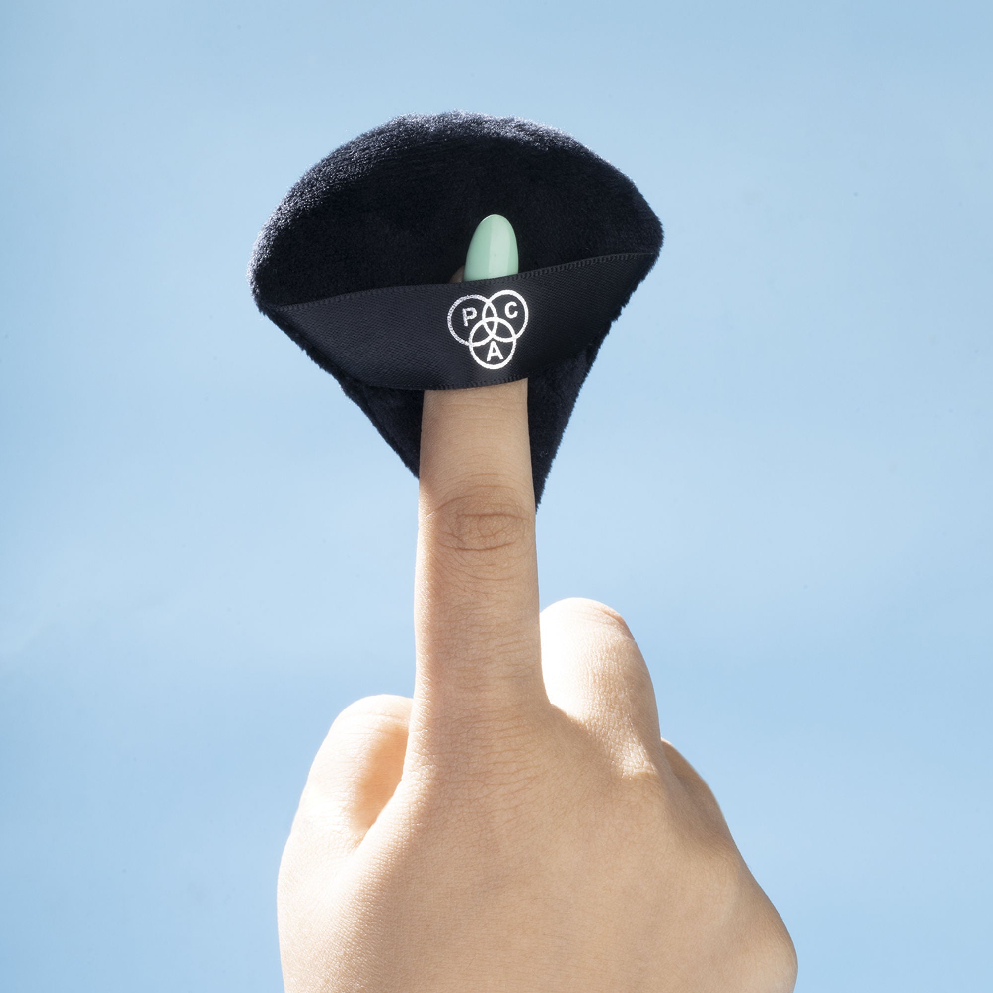 PAC Studio Pizza Puff Black - Small Size 99% Soft Natural Cotton, Less Product Wastage,Ideal for Under Eyes